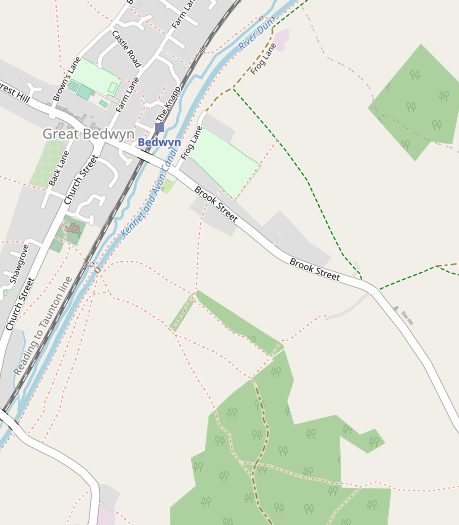 Map of Great Bedwyn